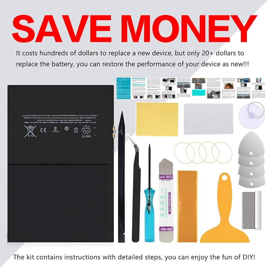 Amazon.com: UooFide A1484 Battery for iPad Air, iPad 5th